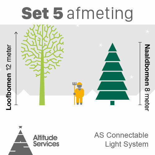 Set 5 (laagspanning) - voor bomen van 8 tot 12 meter