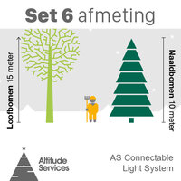 Set 6 (laagspanning) - voor bomen van 10 tot 15 meter