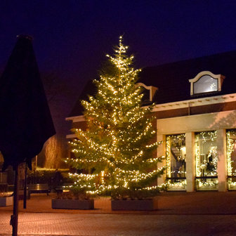 kerstboom met 300 meter boomverlichting