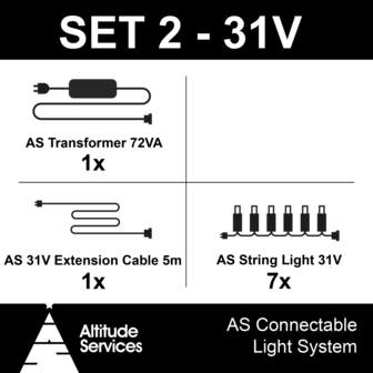 31 Volt - set voor bomen van 3 tot 5 meter