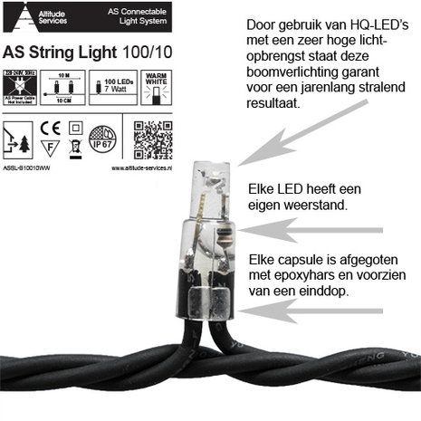 AS String Light - 100 LED's / 10m