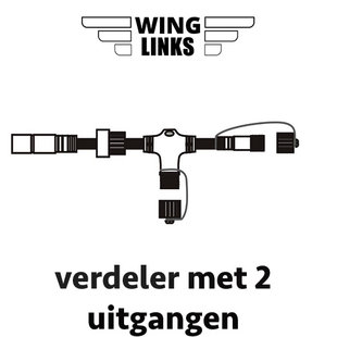WingLinks verdeler met 2 uitgangen